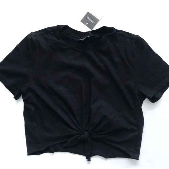 Topshop Front Tie Cropped Top - Picture 5 of 8